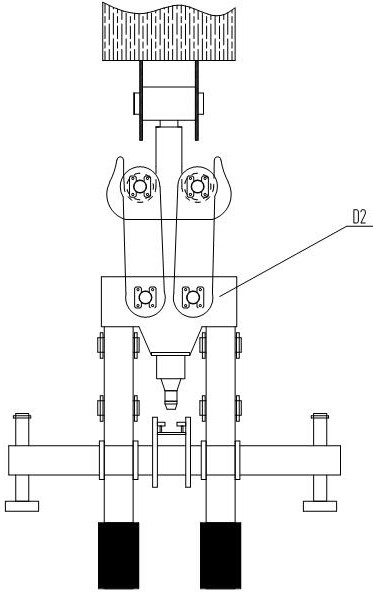 Single-hook and double-hook conversion type hook head of hoisting equipment