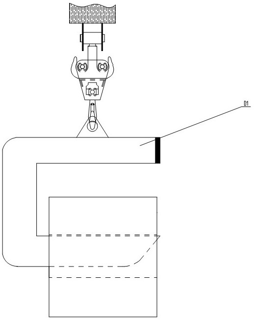 Single-hook and double-hook conversion type hook head of hoisting equipment