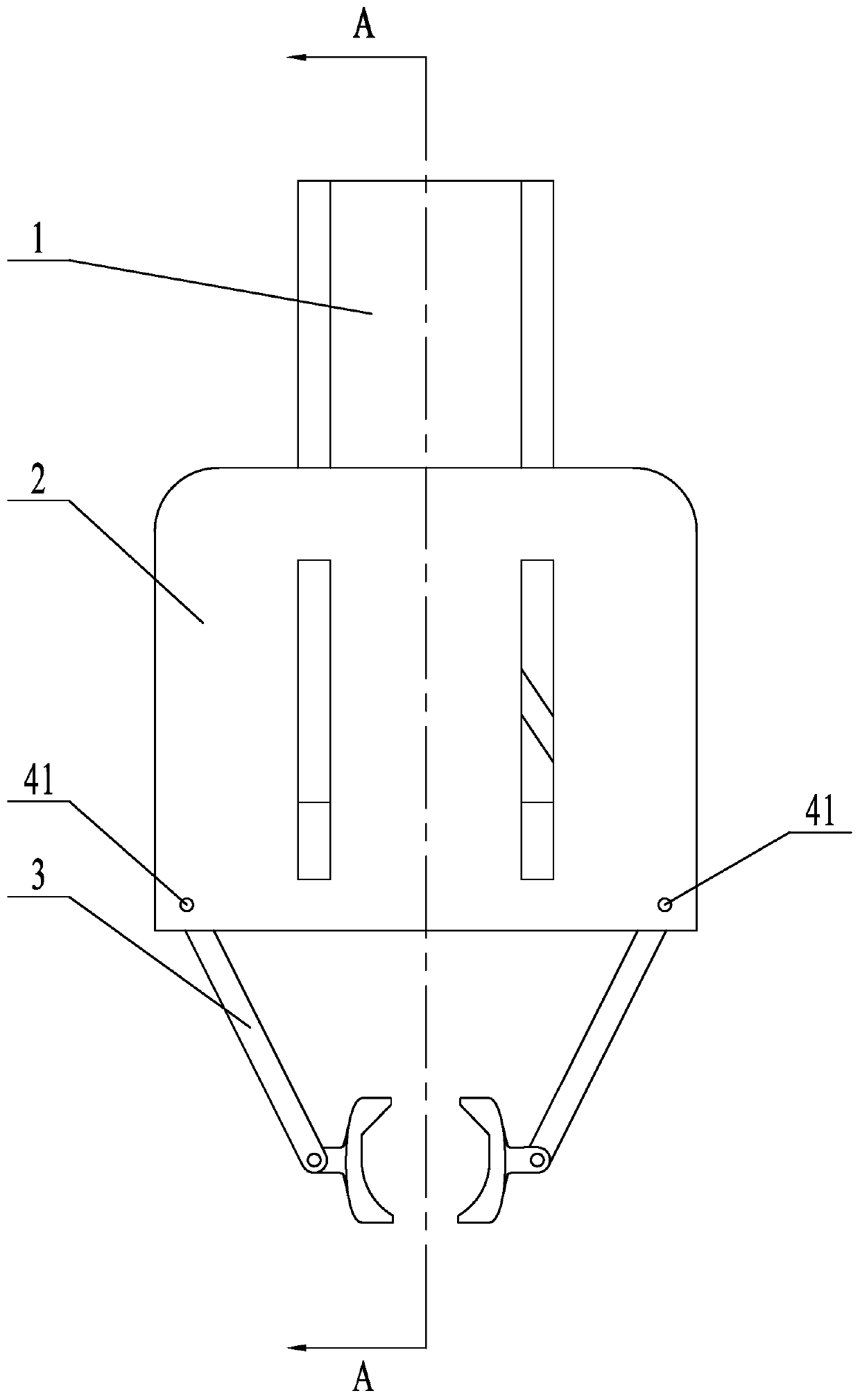 Claw for movably clawing temperature measurement probe in metallurgical industry