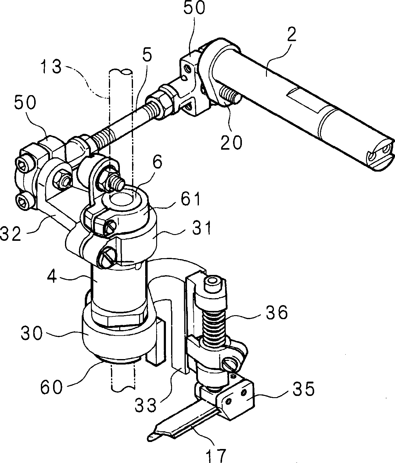 Driving device for cutter of sewing machine