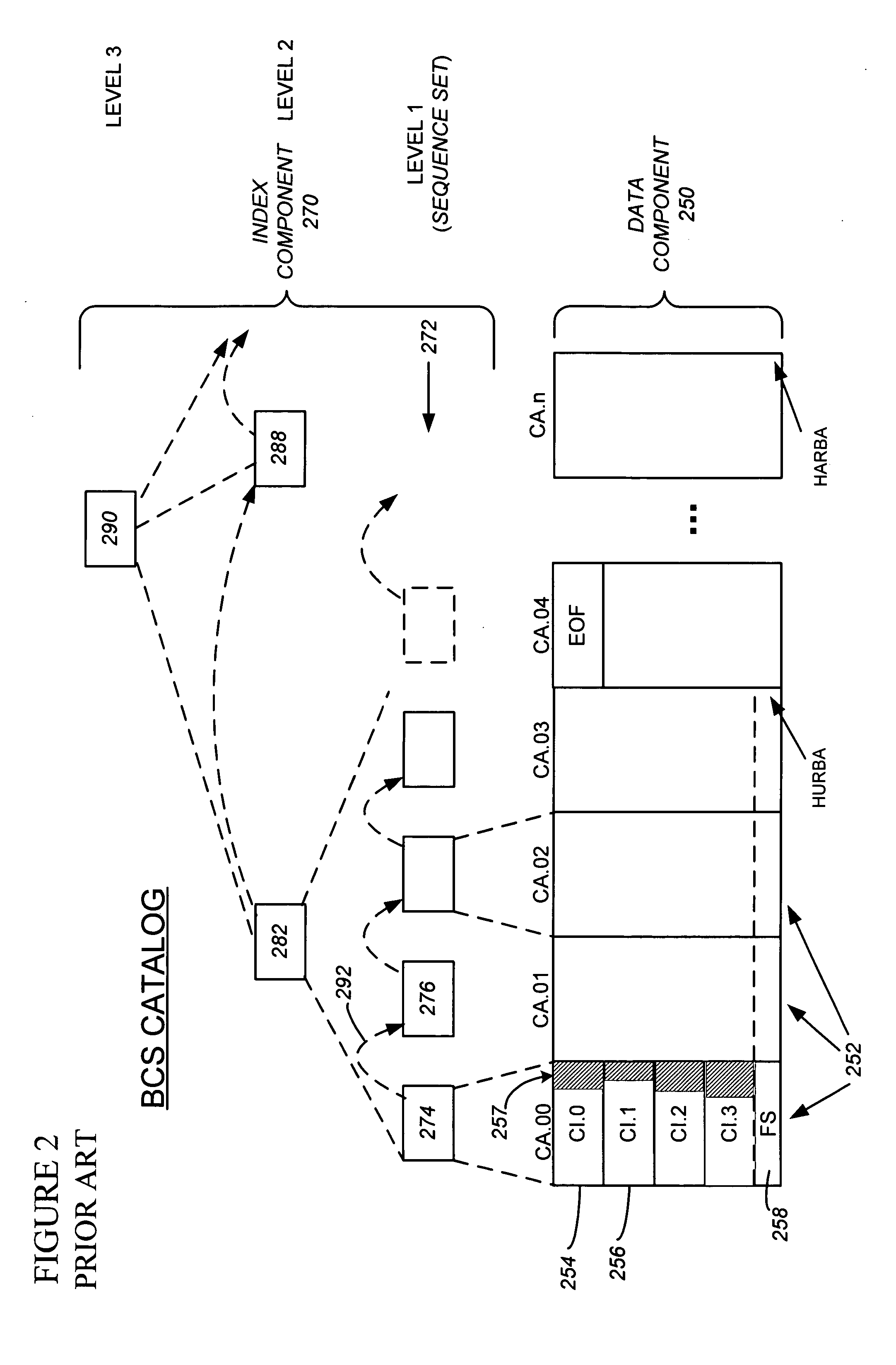 Reorganization and repair of an ICF catalog while open and in-use in a digital data storage system