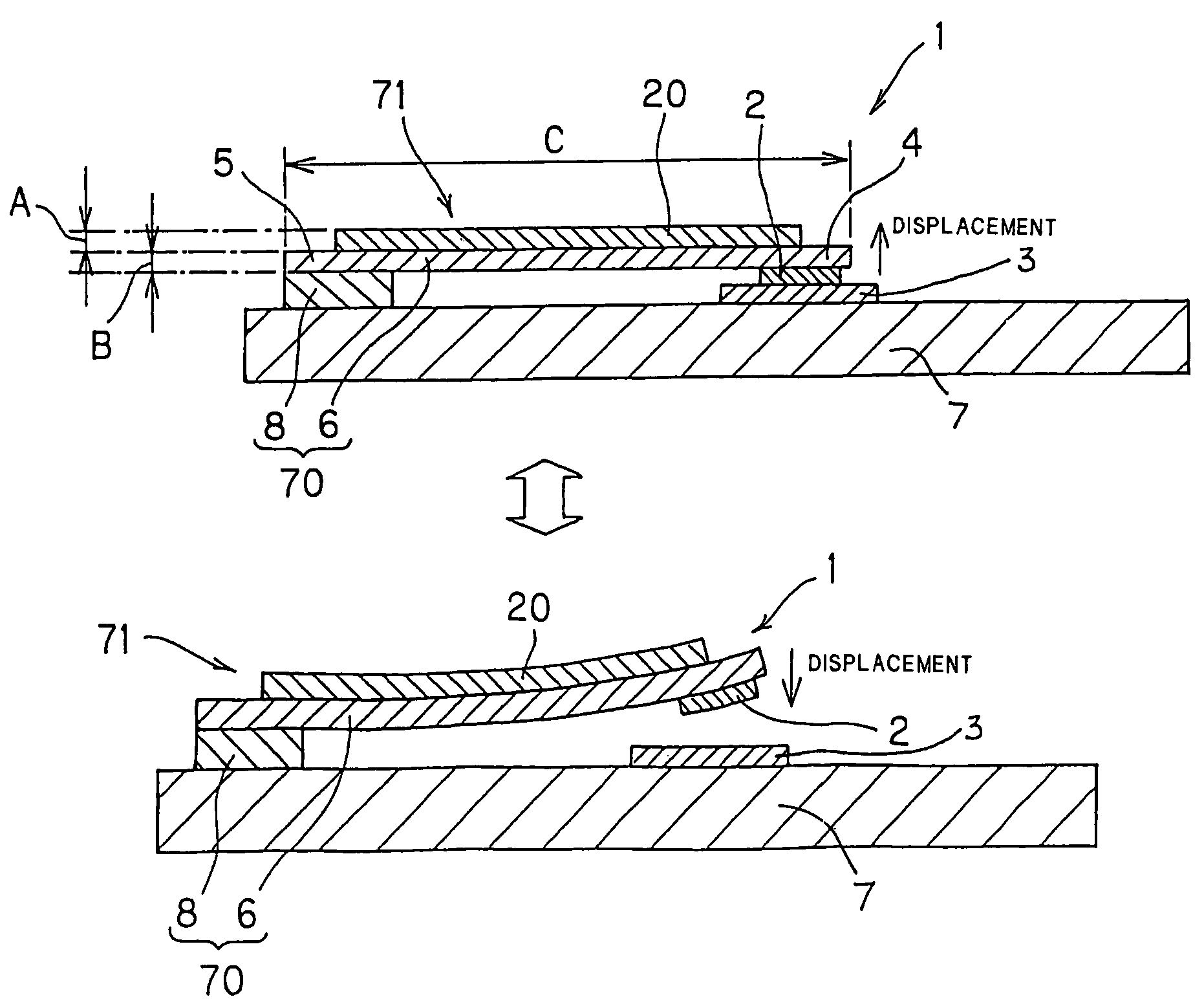 Microswitch and method for manufacturing the same