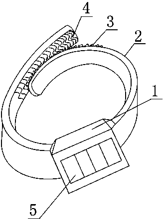 Kinetic energy electronic wrist strap