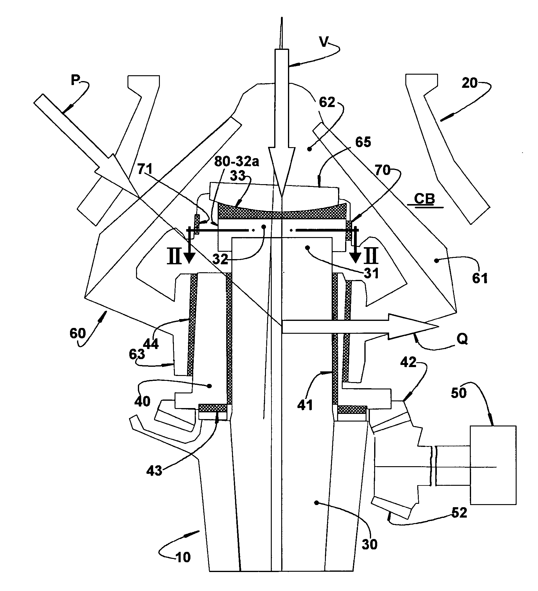Anti-spin system for the head of a cone crusher