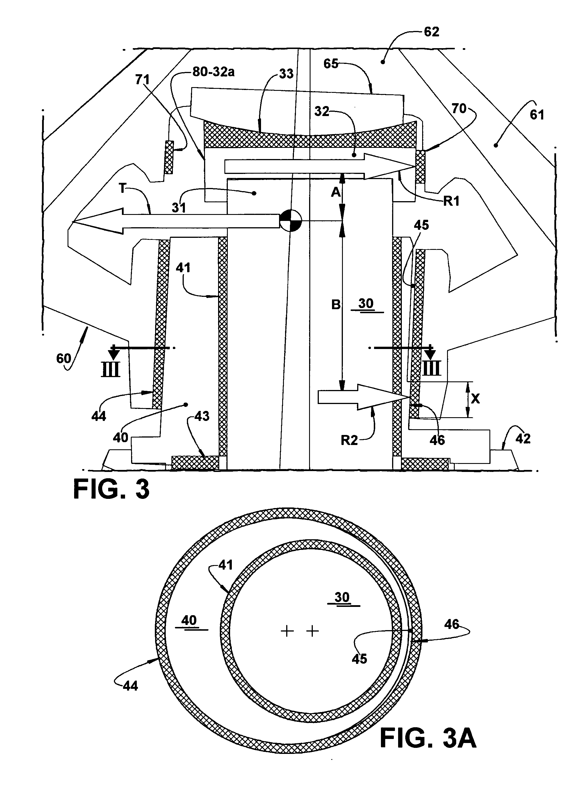 Anti-spin system for the head of a cone crusher