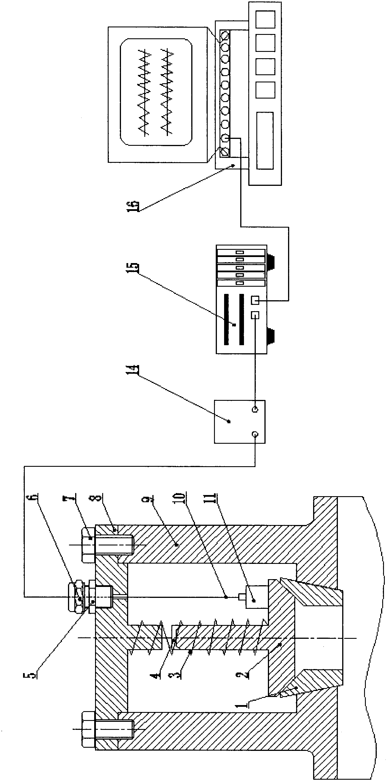 Device for measuring movement acceleration of valve disk of pump valve of reciprocation pump