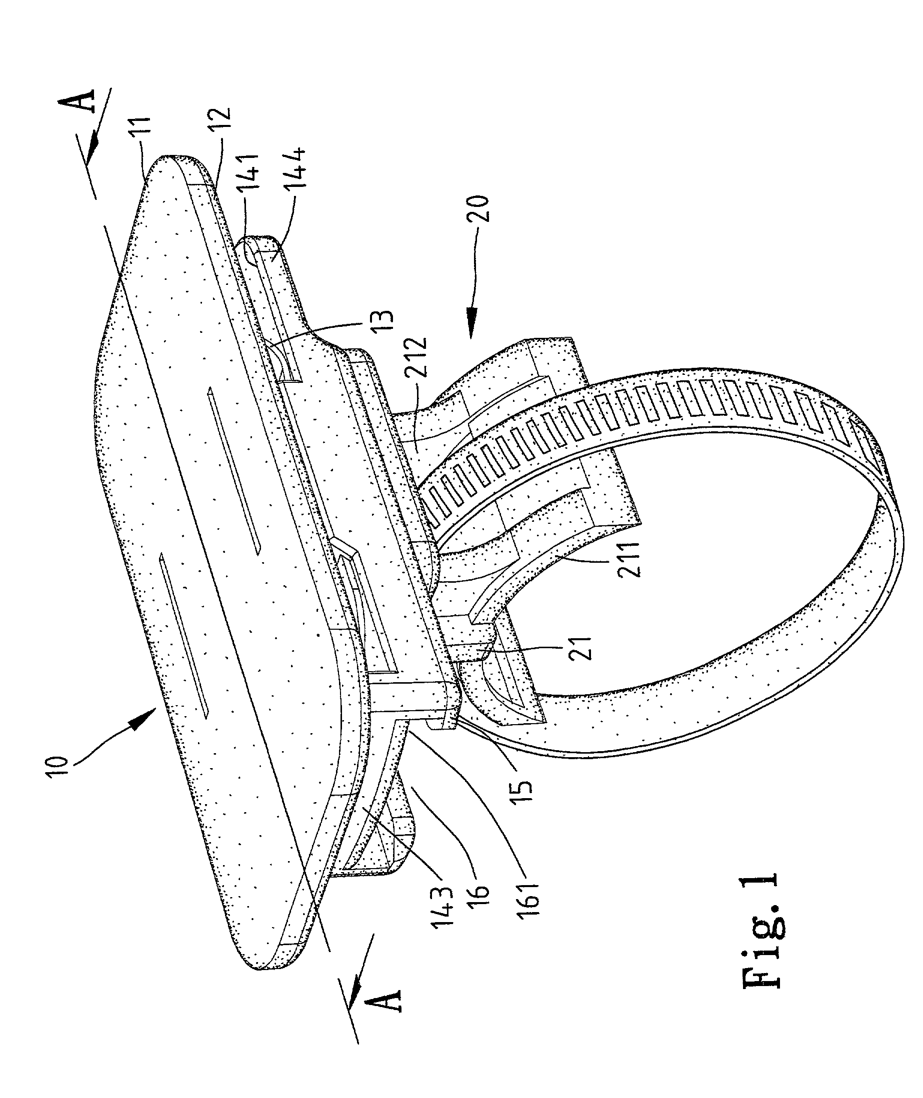 Apparatus for selectively attaching a first object to a second object in a desired orientation