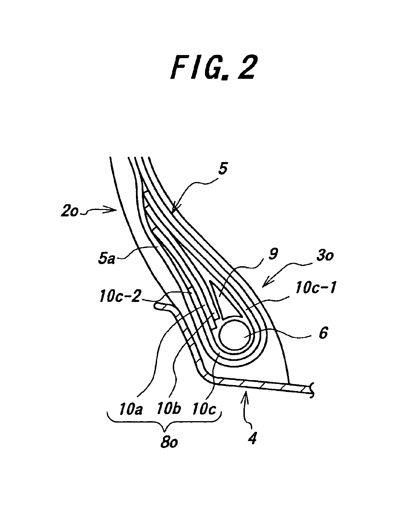Pneumatic tire and a process for mounting the tire onto vehicle