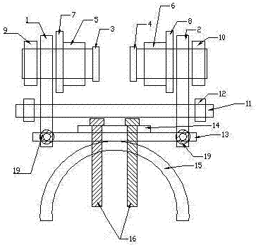 Overhead rail pulley assembly for assembling streamline