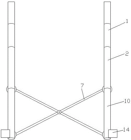 High-strength foldable wheelchair bracket