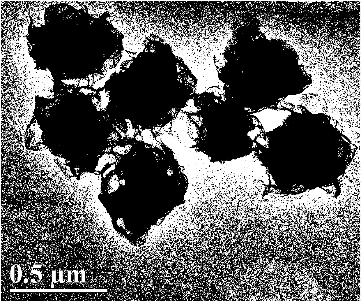 A kind of nanometer material and preparation method based on molybdenum sulfide efficient photocatalysis to prepare hydrogen