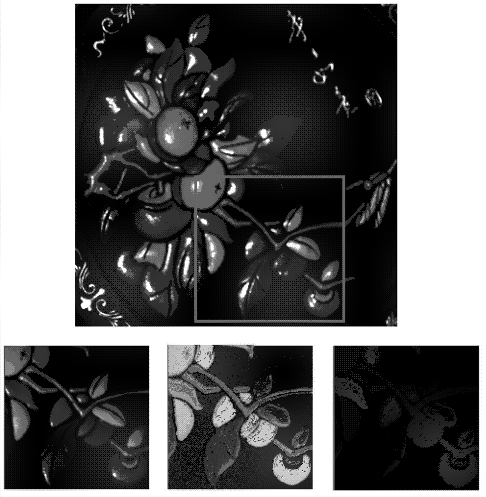 Luminosity diagram-based geometry and surface material reconstructing method