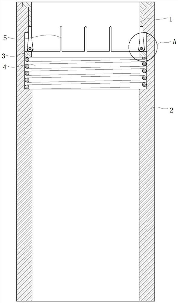Filter element positioning cylinder