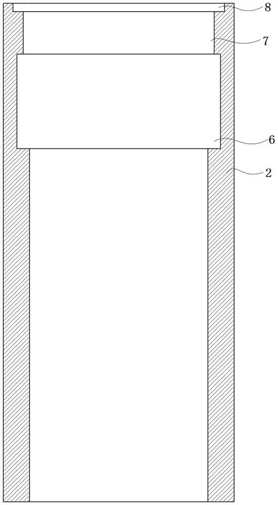 Filter element positioning cylinder