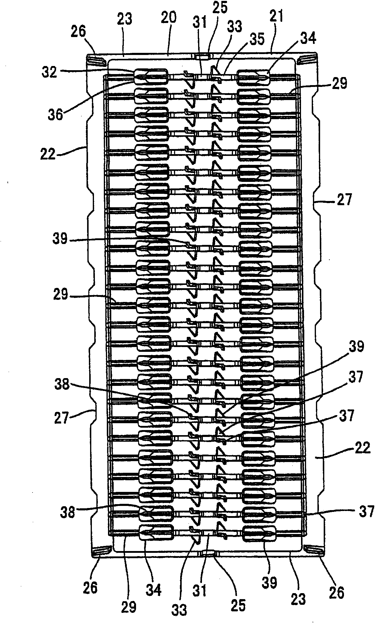 Retainer and substrate storing container