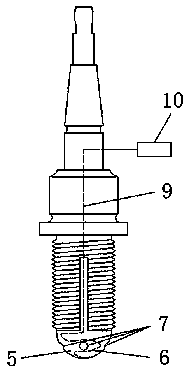 A spark plug with a heated ignition chamber