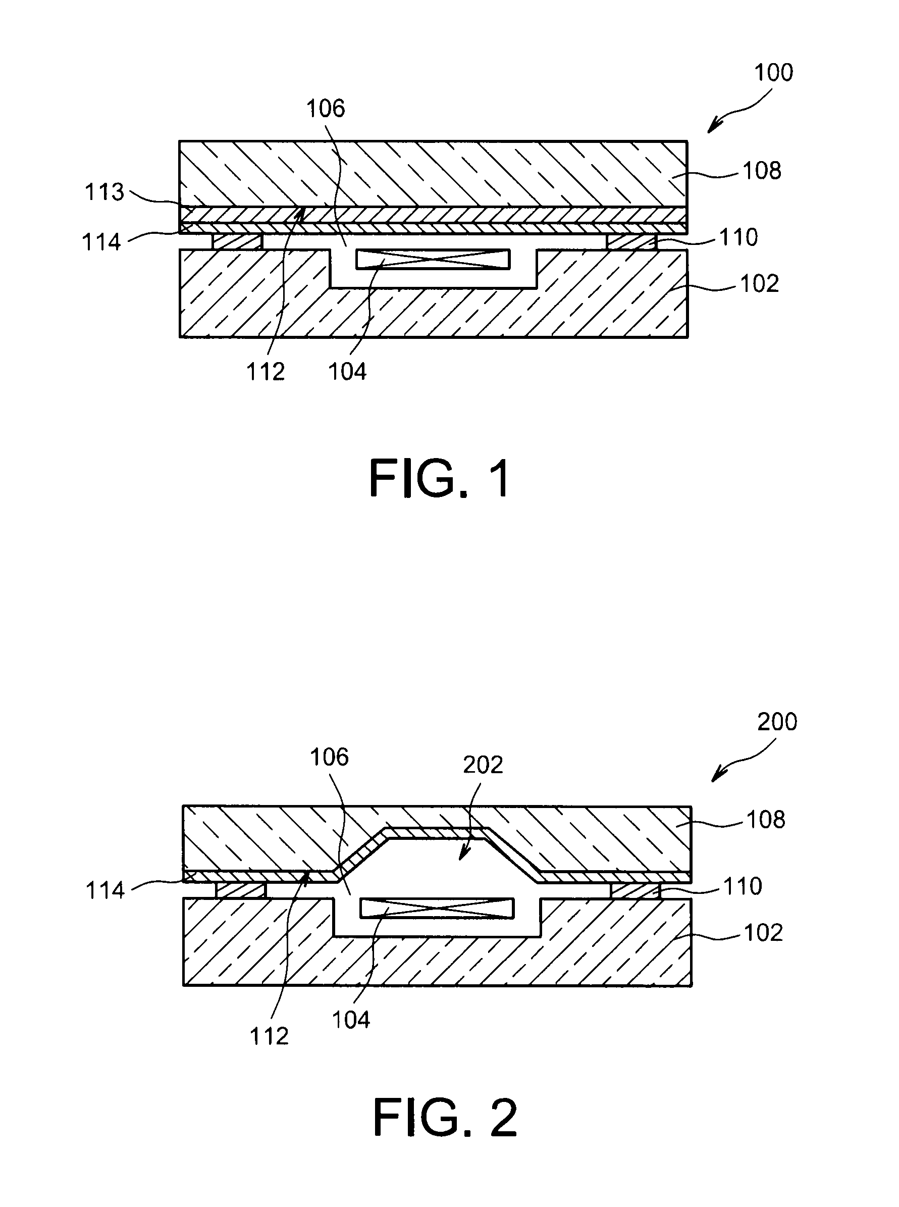 Packaging structure of a micro-device including a getter material