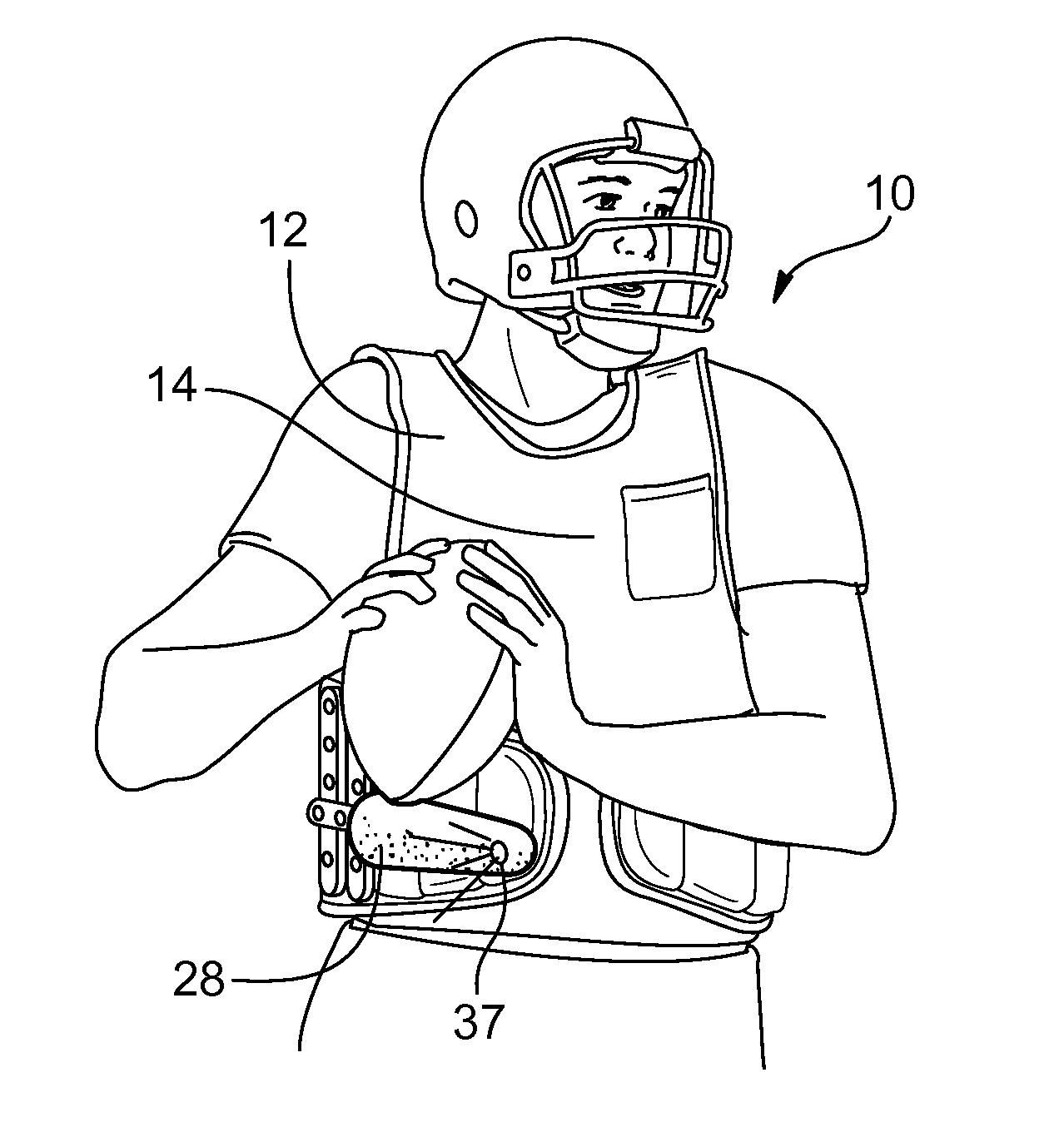 Football training device