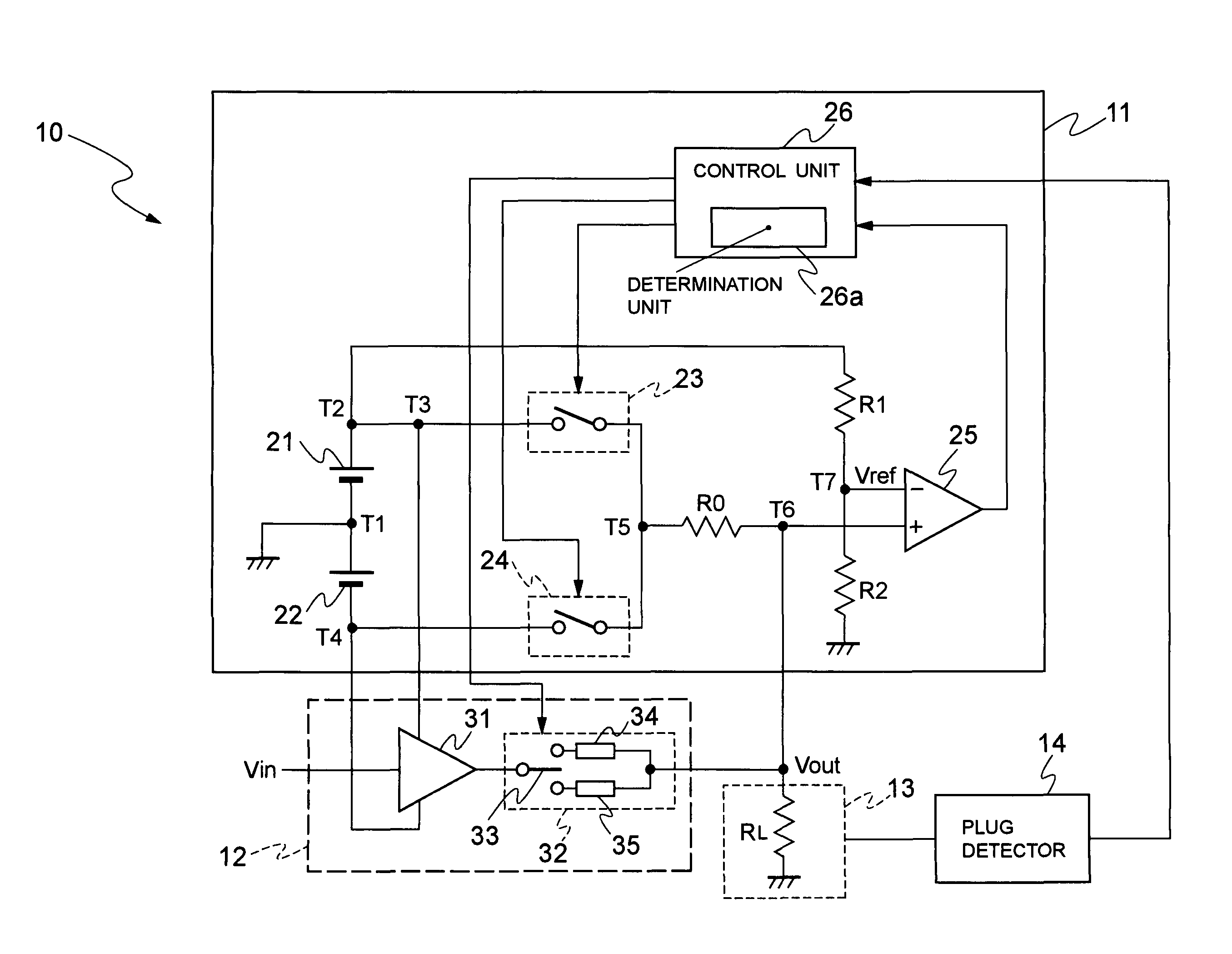 Method and circuitry for identifying type of plug connected to a dual-use jack