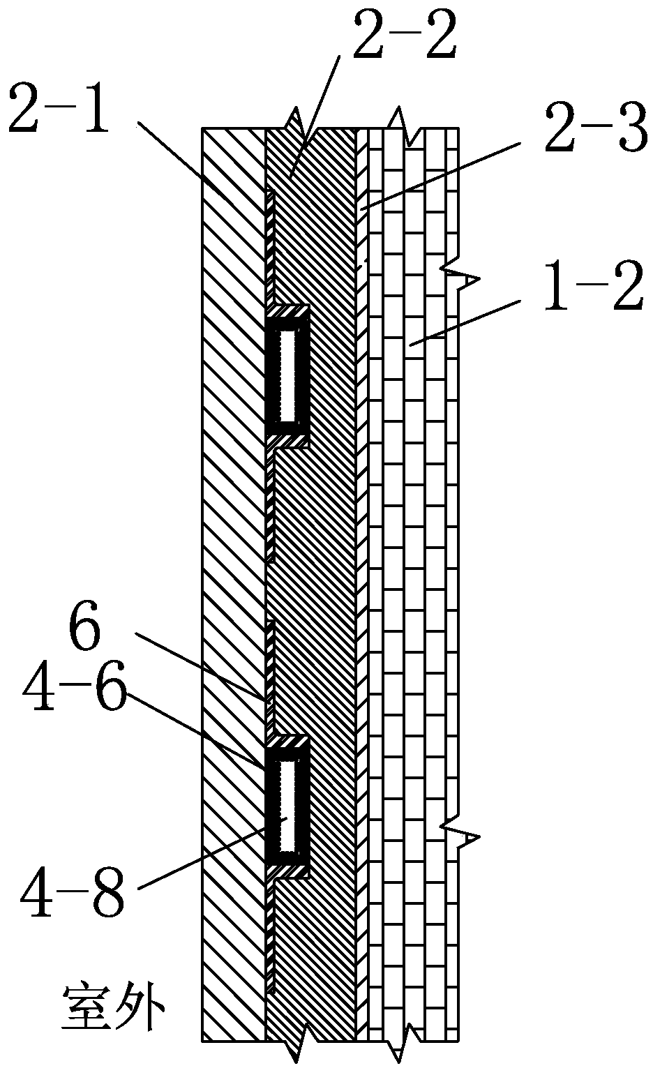 Composite wall for passive ultra-low energy buildings