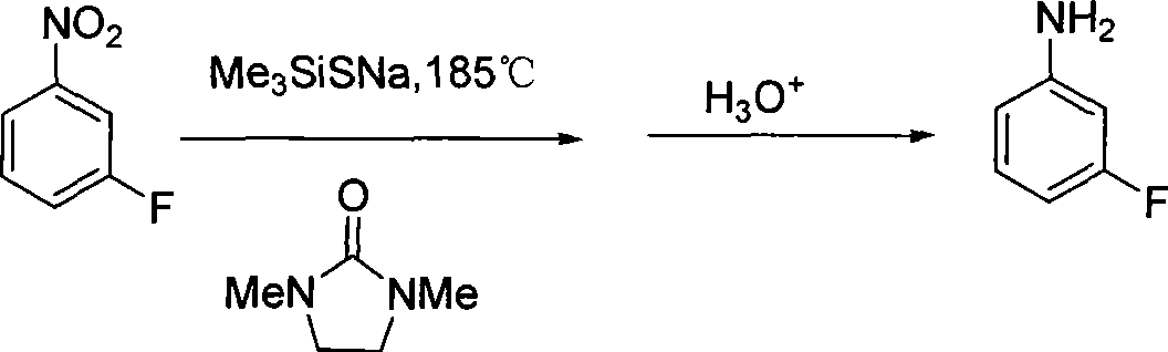 Preparation method of m-fluoroaniline