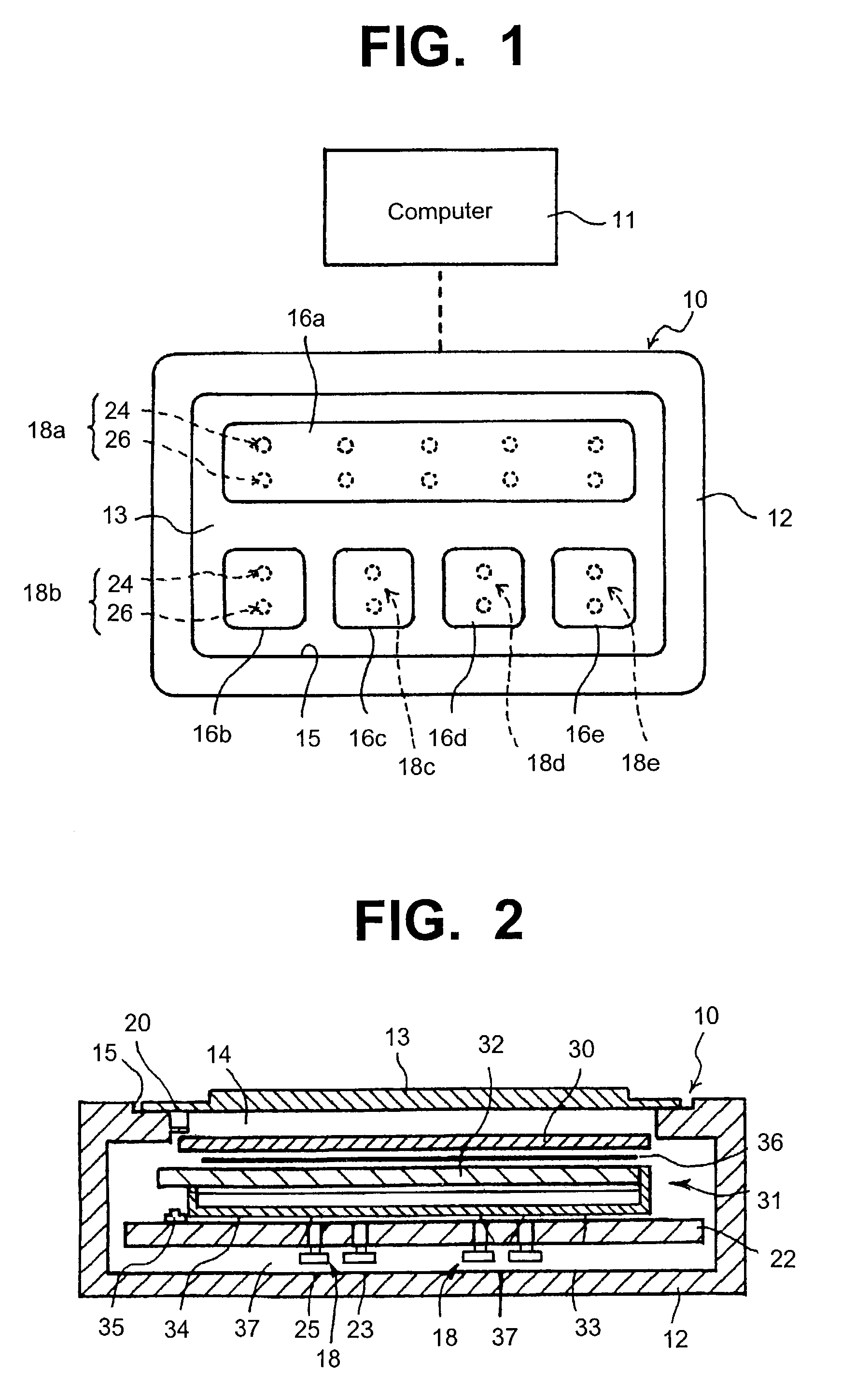 Touch-type input apparatus