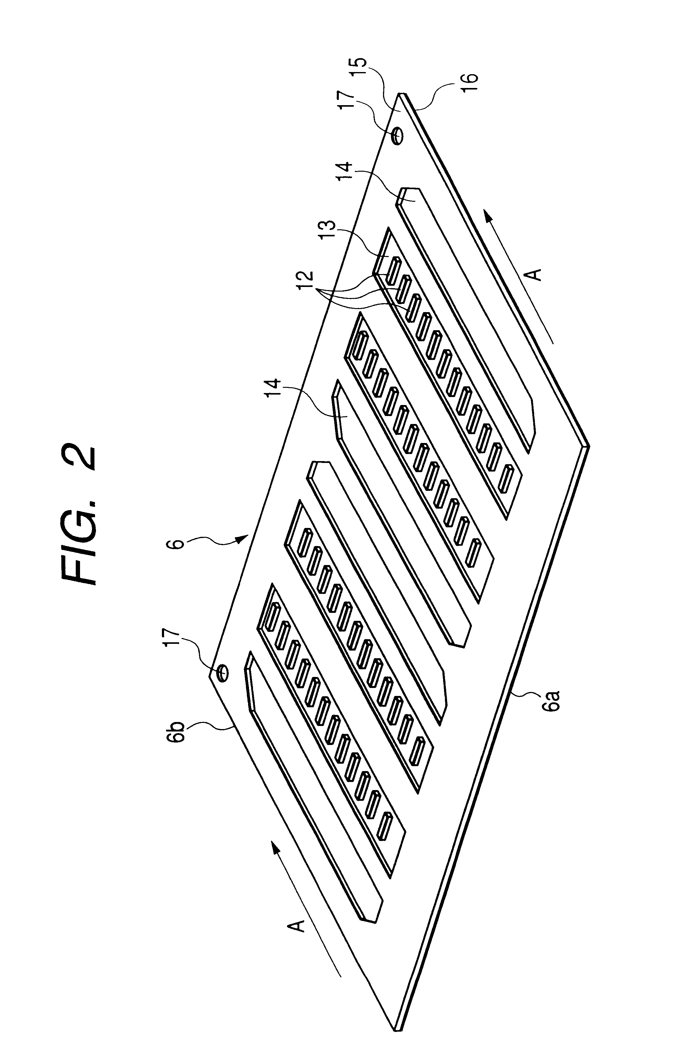 Ink jet recording head and method of producing a plate member for an ink jet recording head