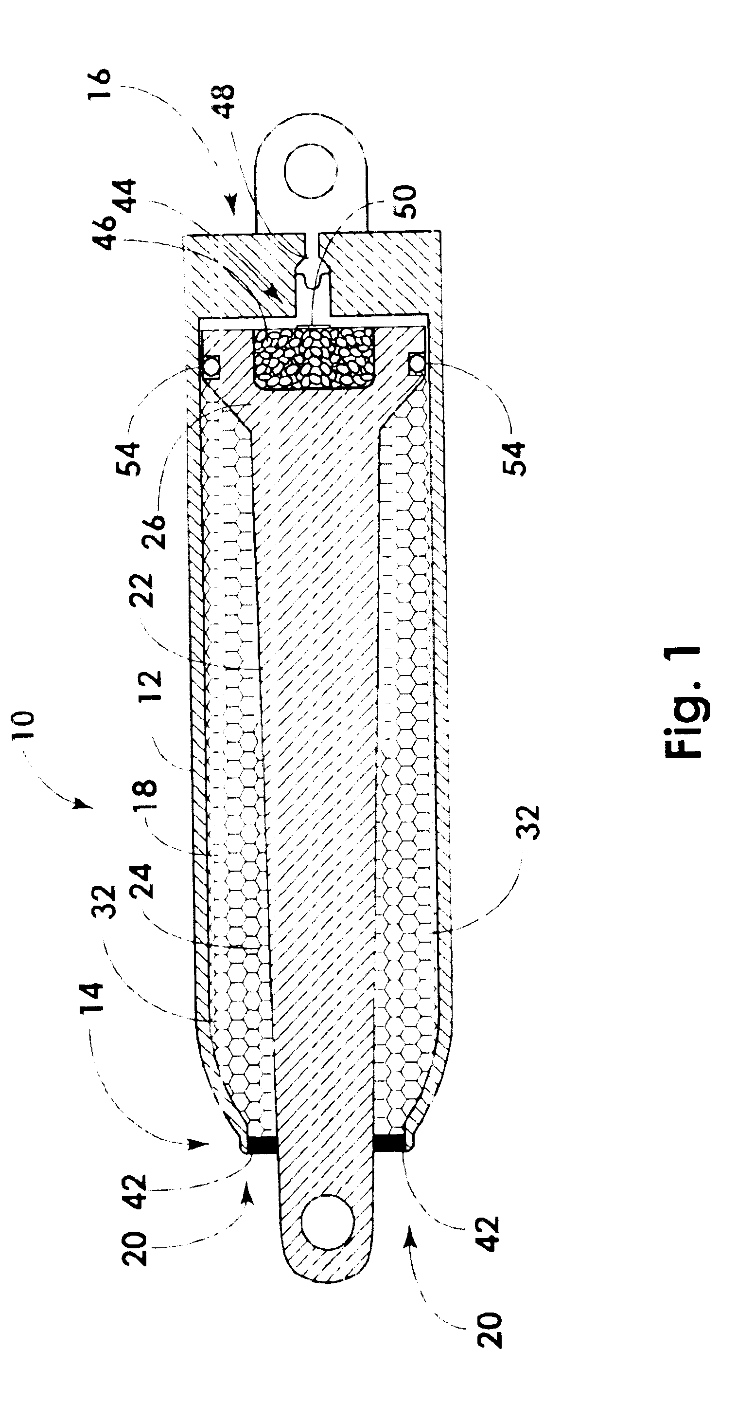 Linear actuator with an internal dampening mechanism