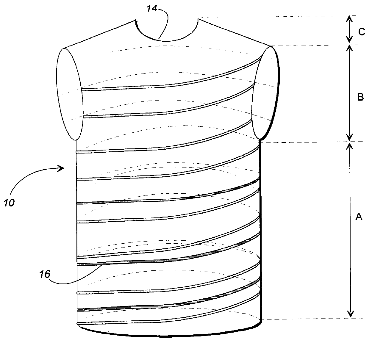 Full-fashioned weaving process for production of a woven garment with intelligence capability