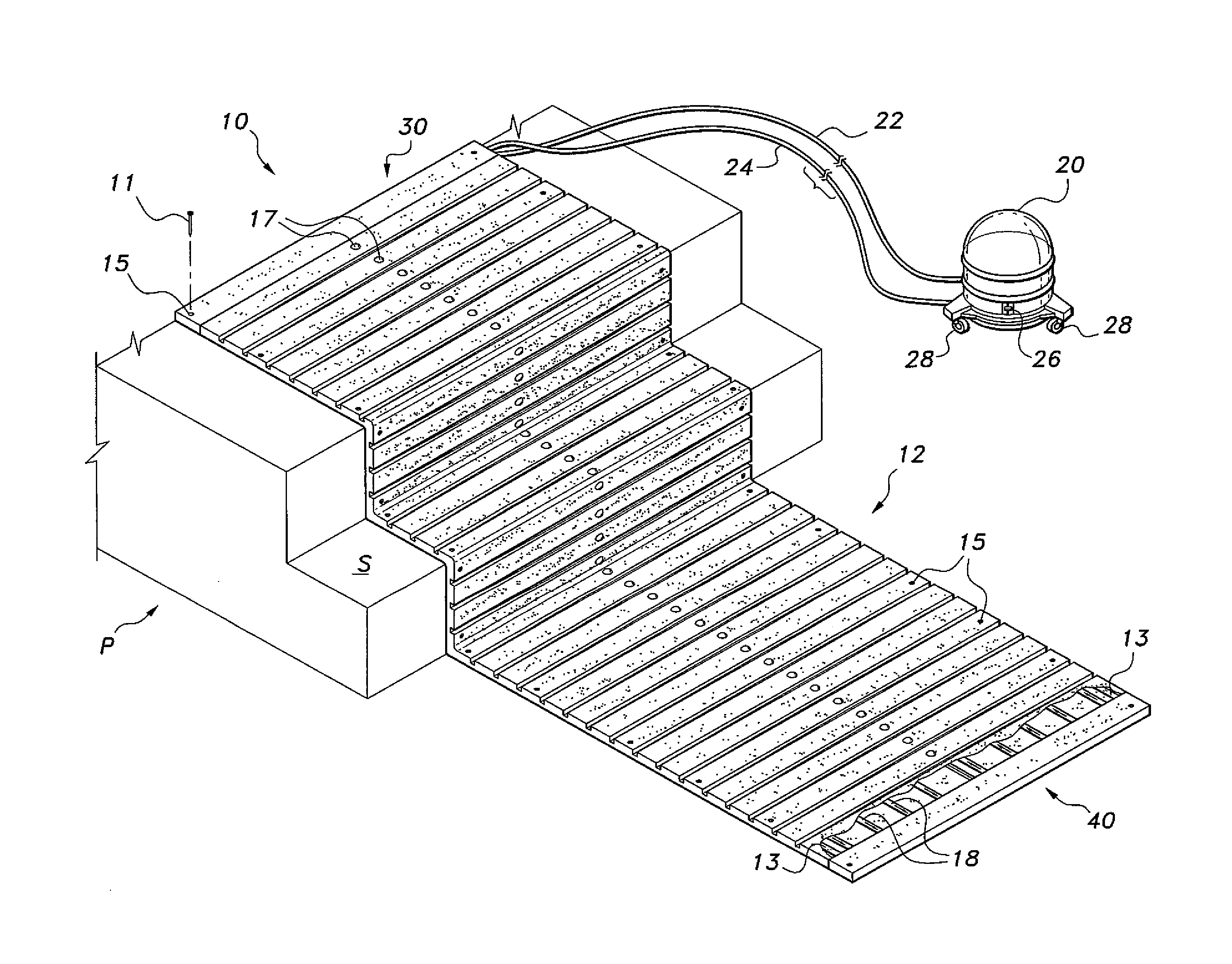 Snow melting mat