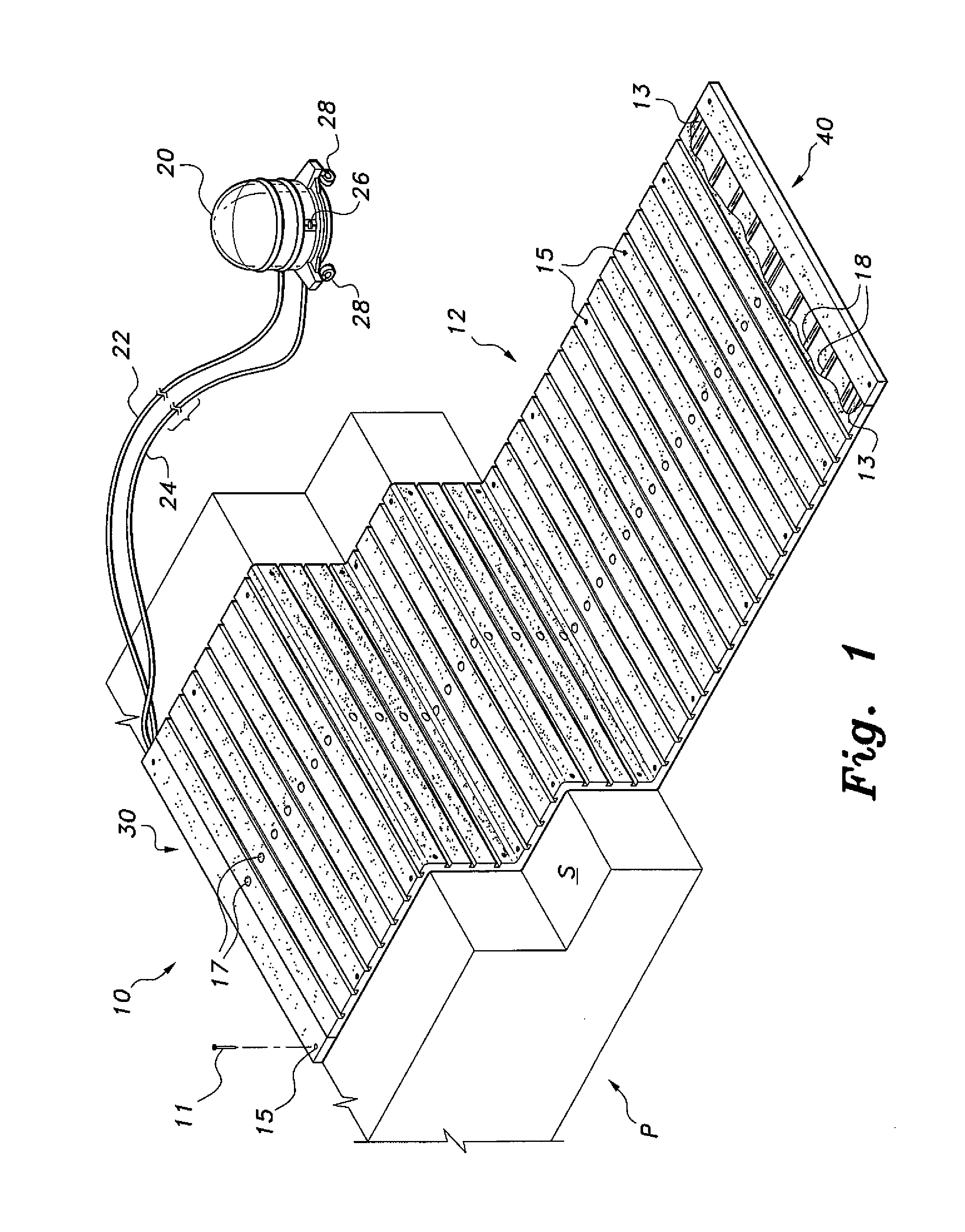 Snow melting mat