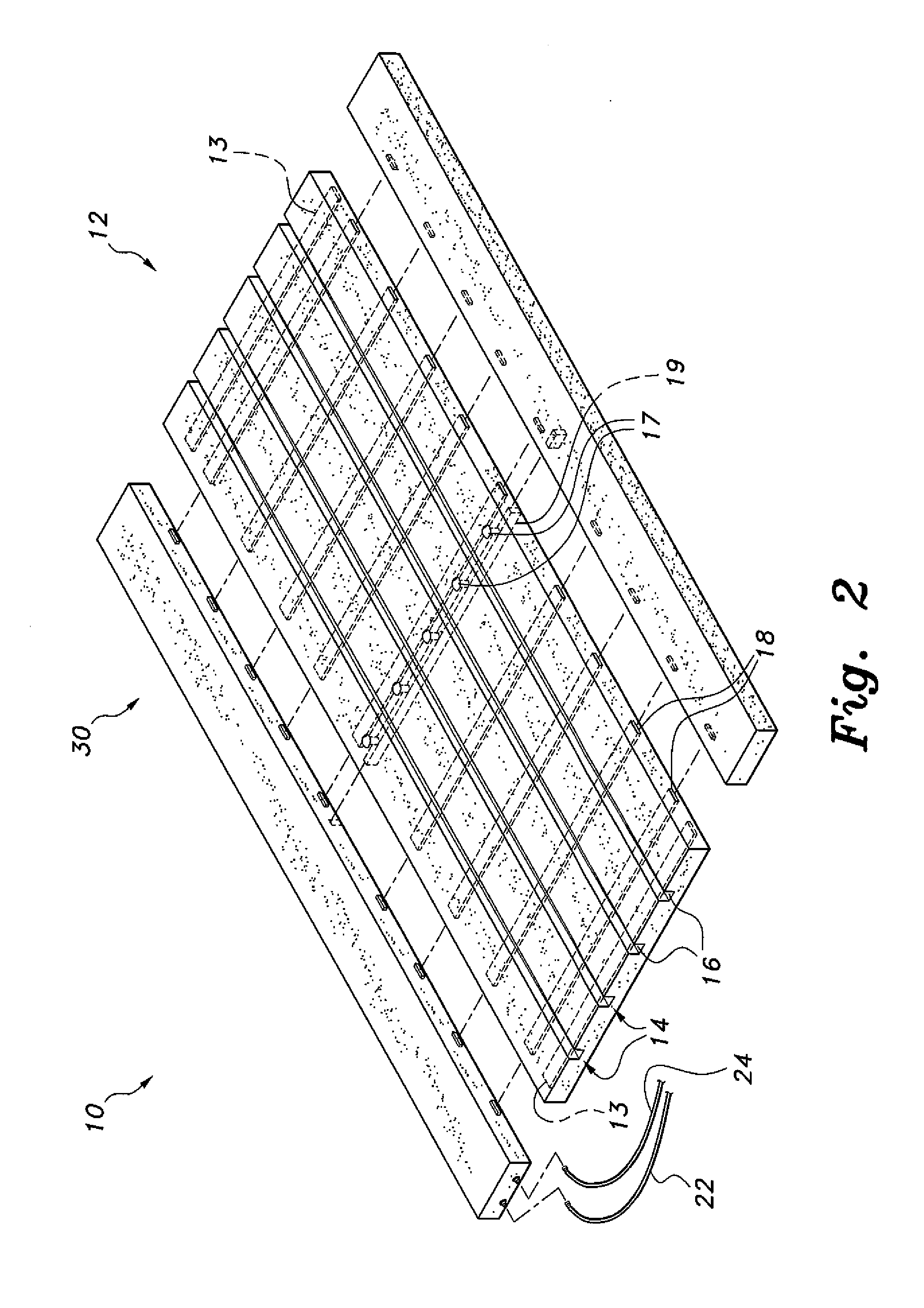 Snow melting mat