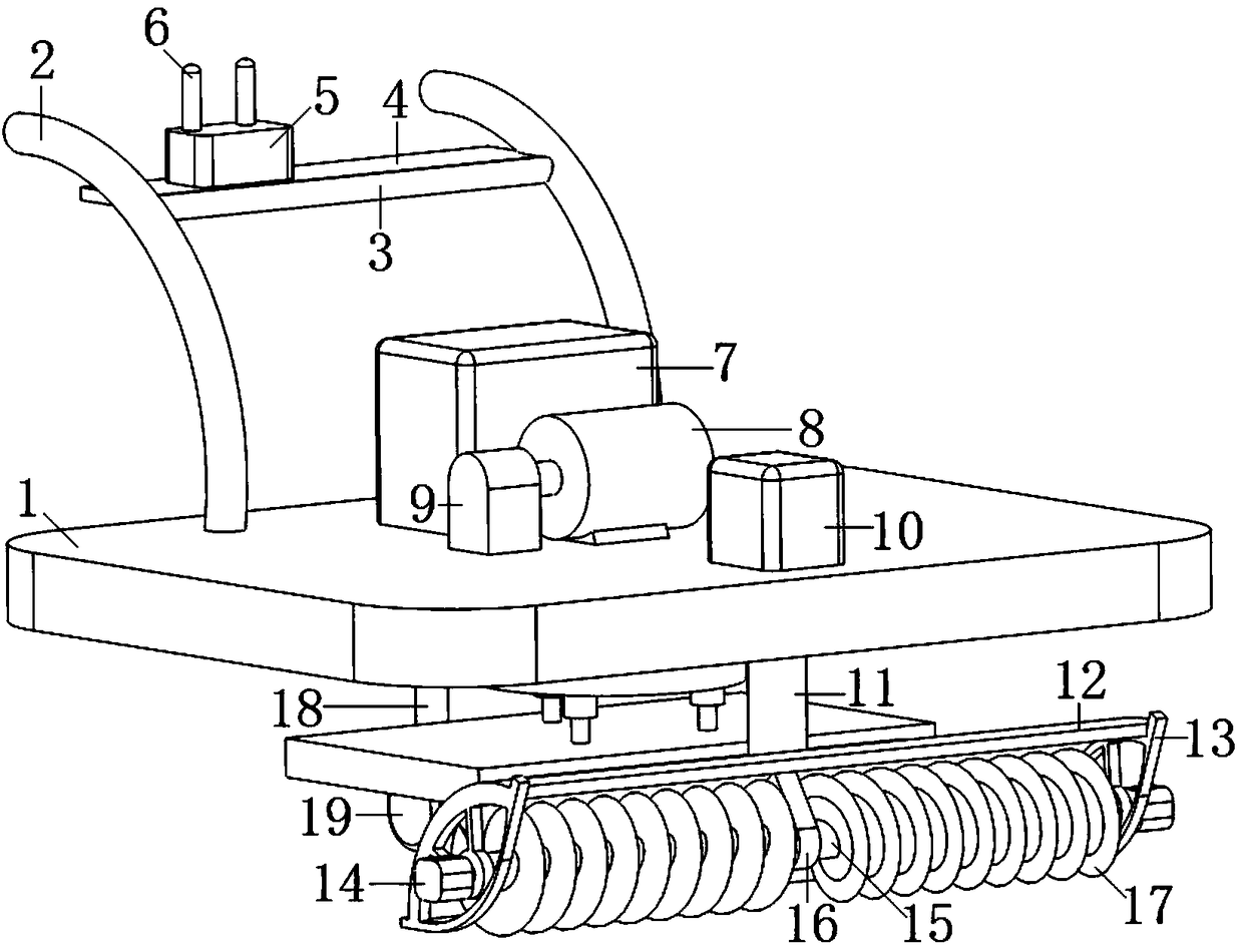 Self-propelled miniature rotary cultivator