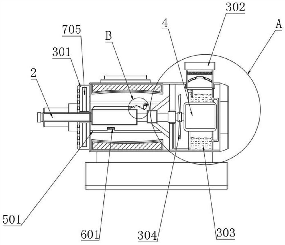 Self-ventilation traction motor
