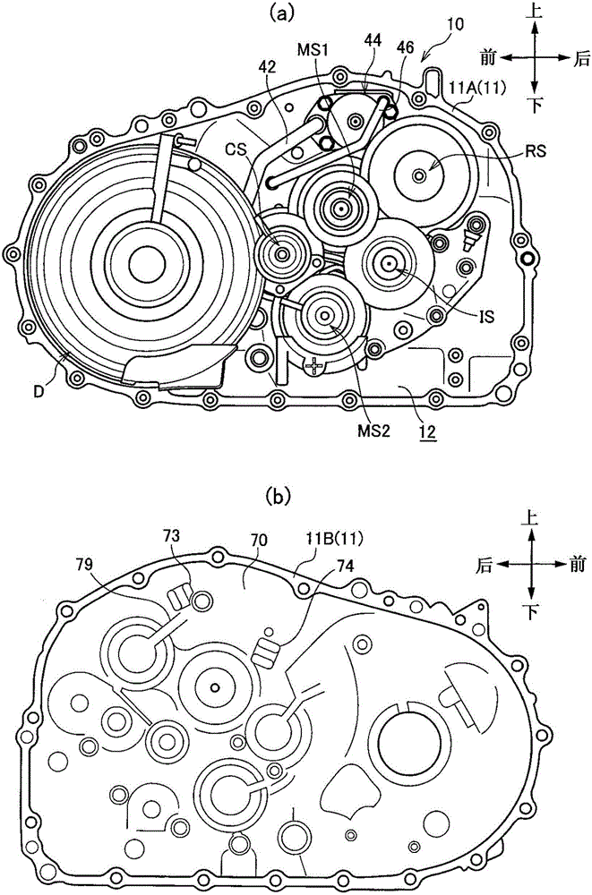 Lubricating device for power transmission mechanism