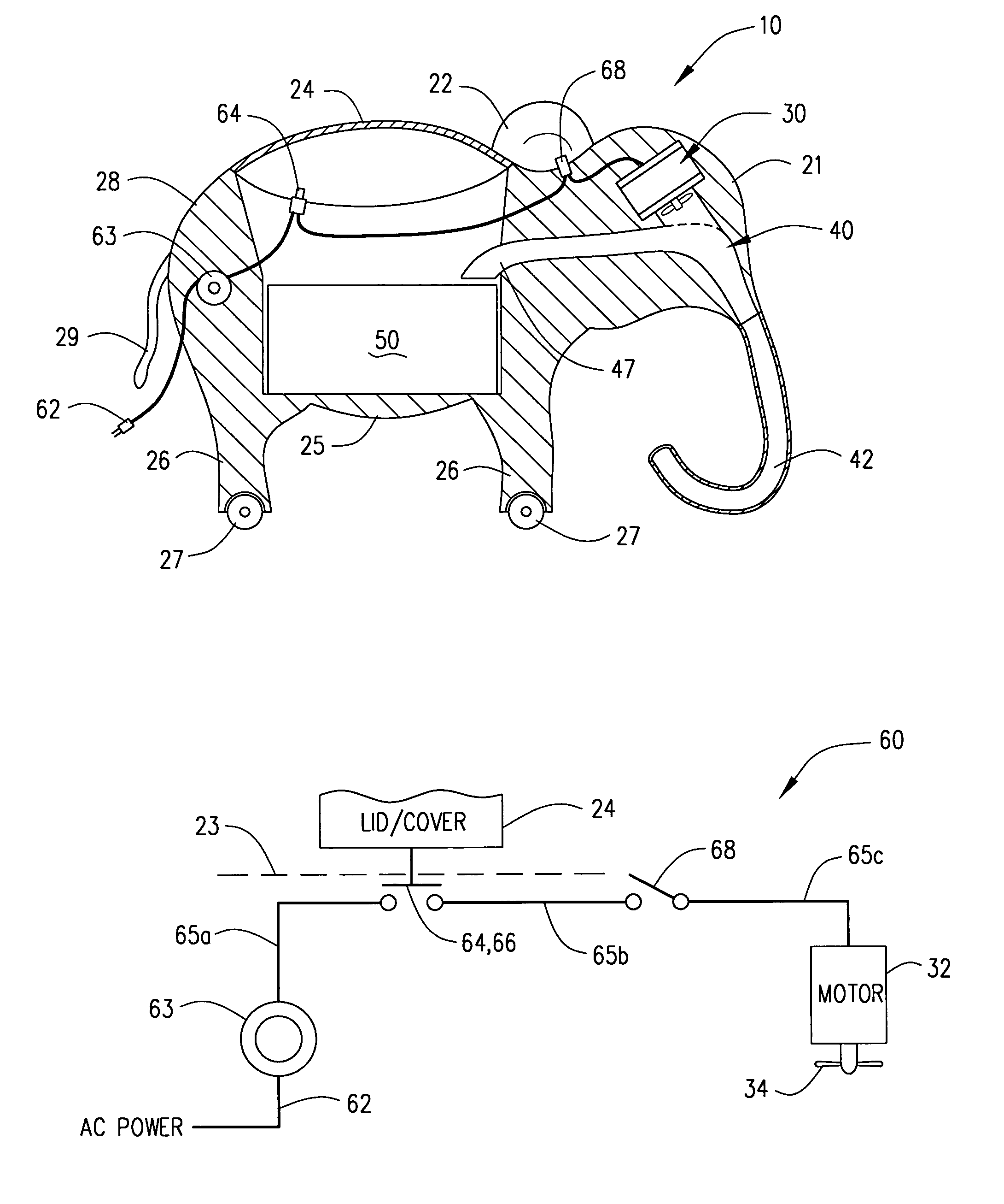 Animal shaped toy recovery and storage device