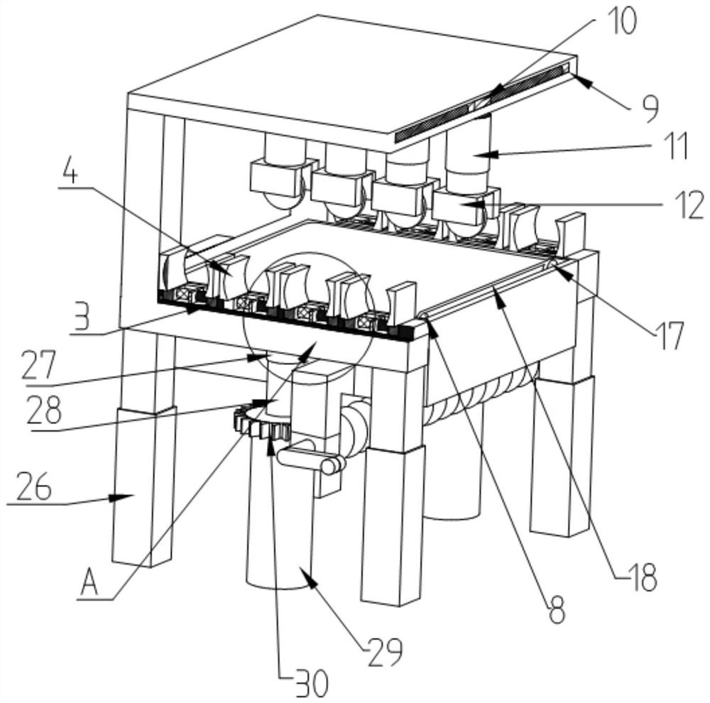 A cutting device for steel pipe processing