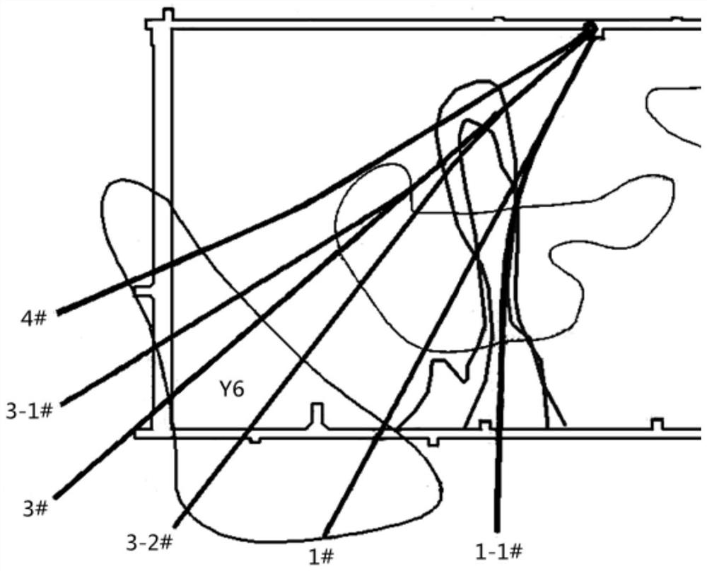 Exploration method for abnormal area of stope face