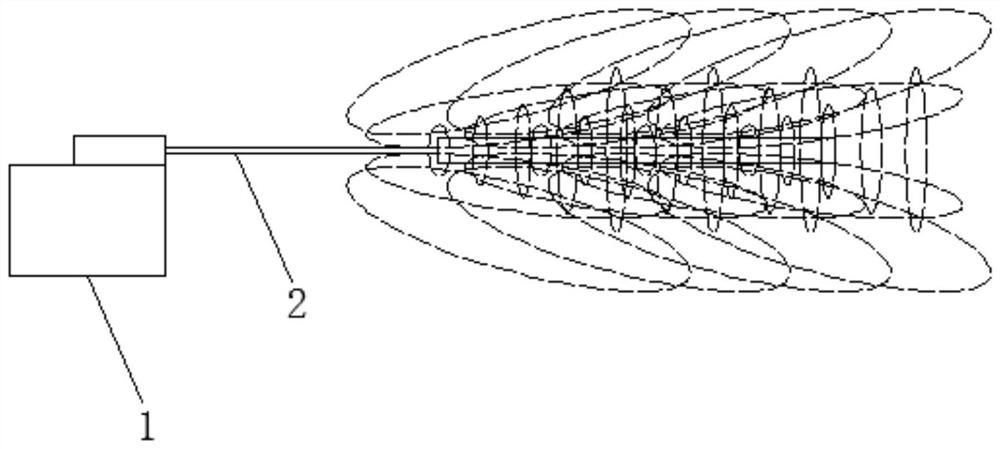 Exploration method for abnormal area of stope face