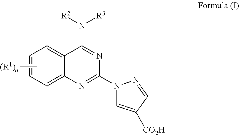 4-aminoquinazolin-2-yl-1-pyrrazole-4-carboxylic acid compounds as prolyl hydroxylase inhibitors