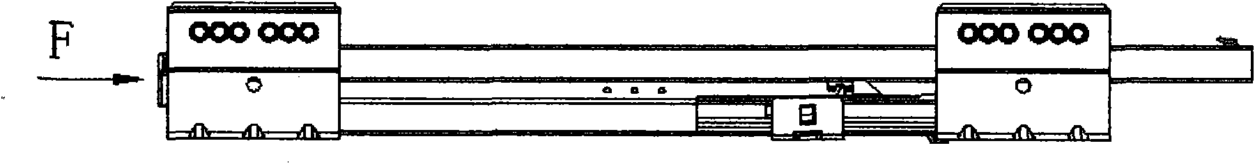 Push-type rebounding slide rail of drawer box