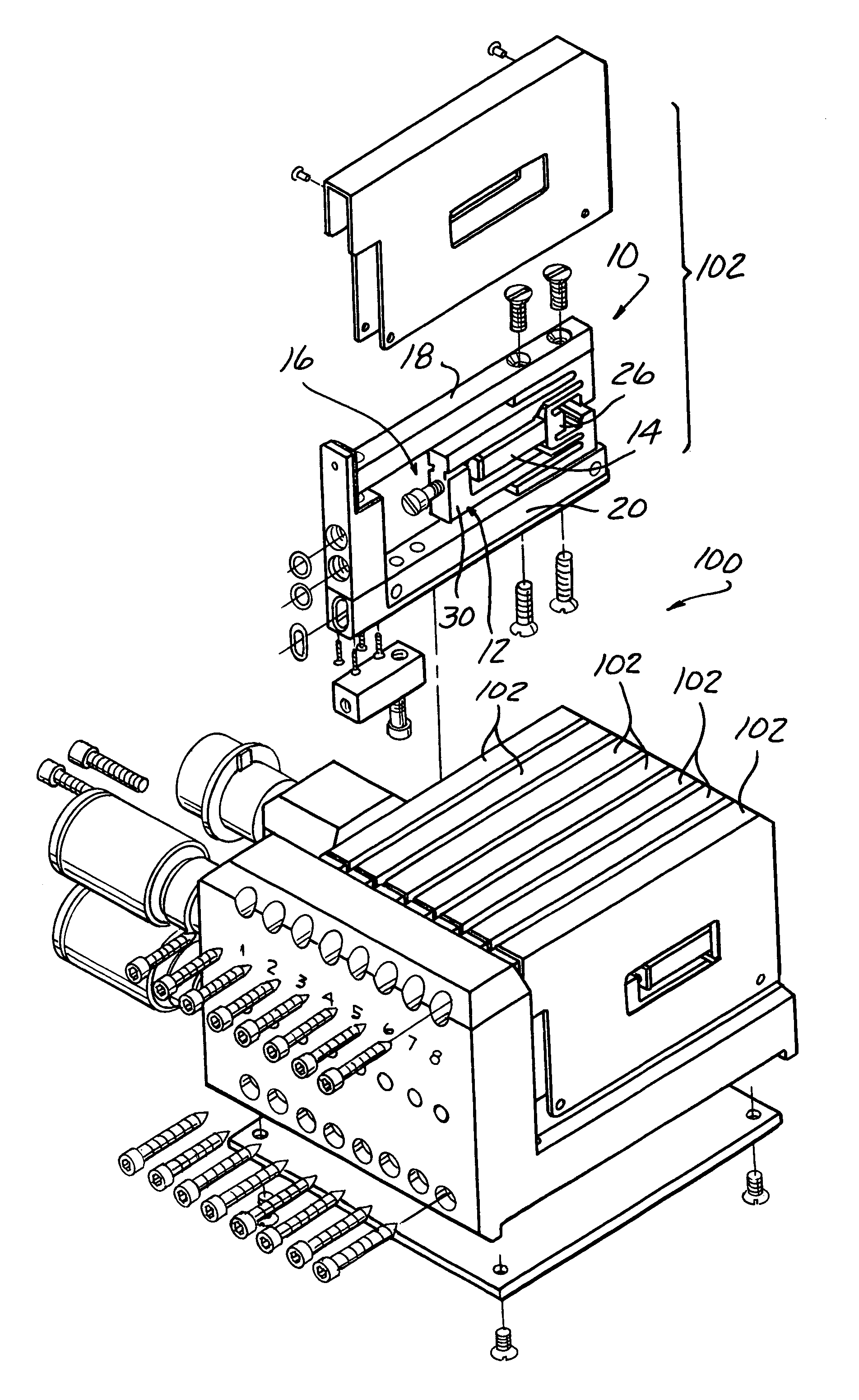 Piezo-electric actuated multi-valve manifold