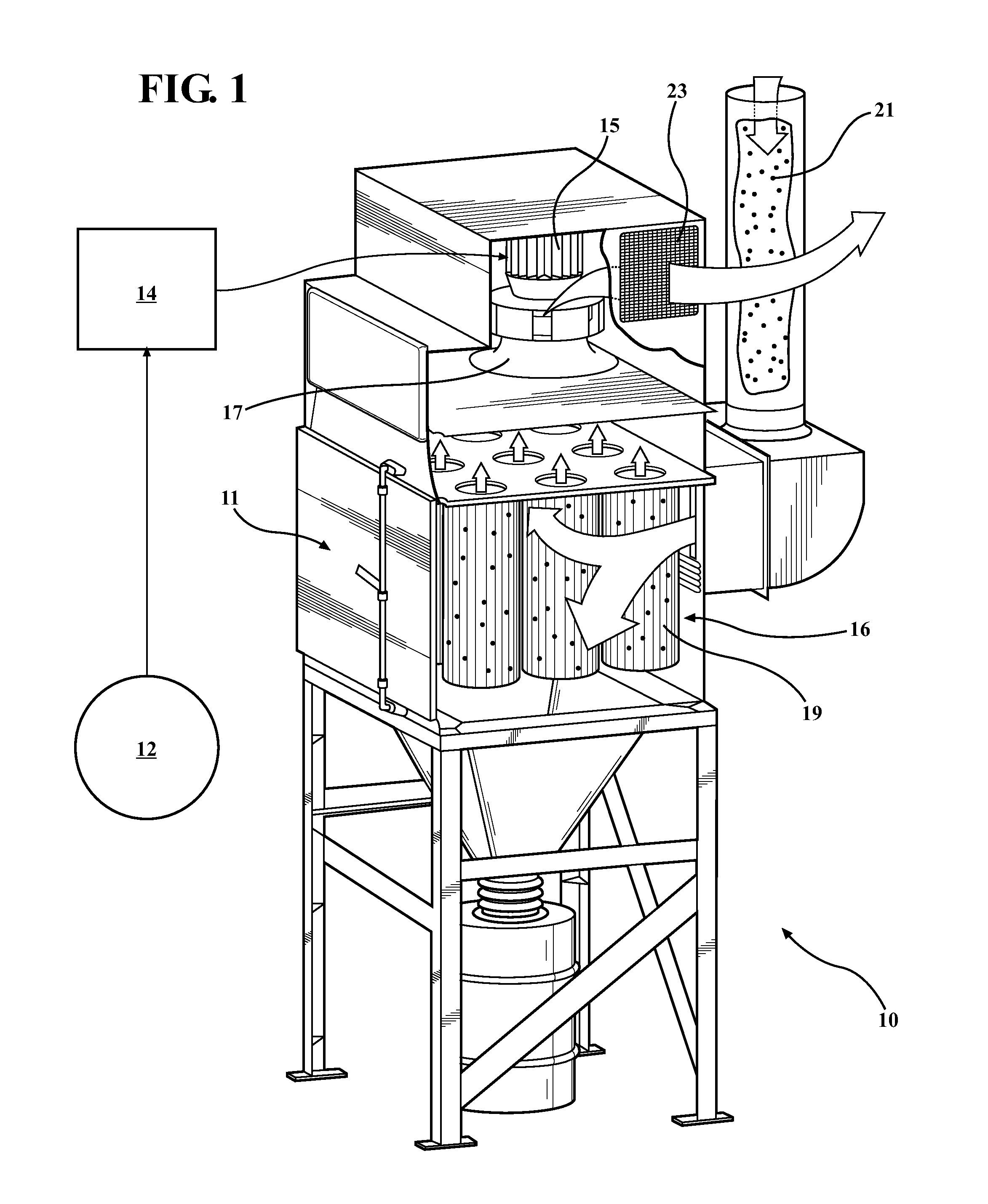Air quality controlled air filtering system