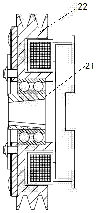 Air conditioner compressor driving device using engine waste heat