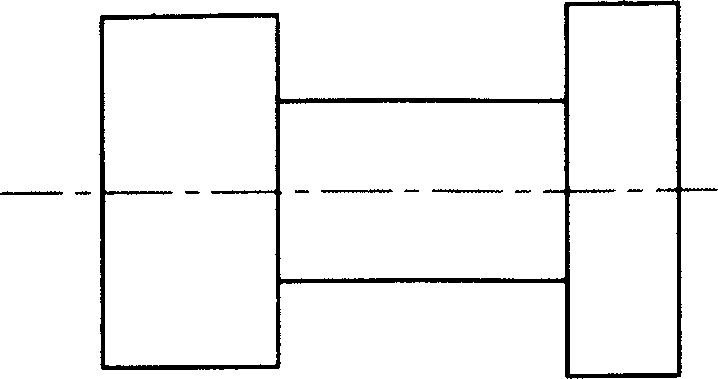 Tube rolling set large-scale member repairing by macromolecular complex material and its process