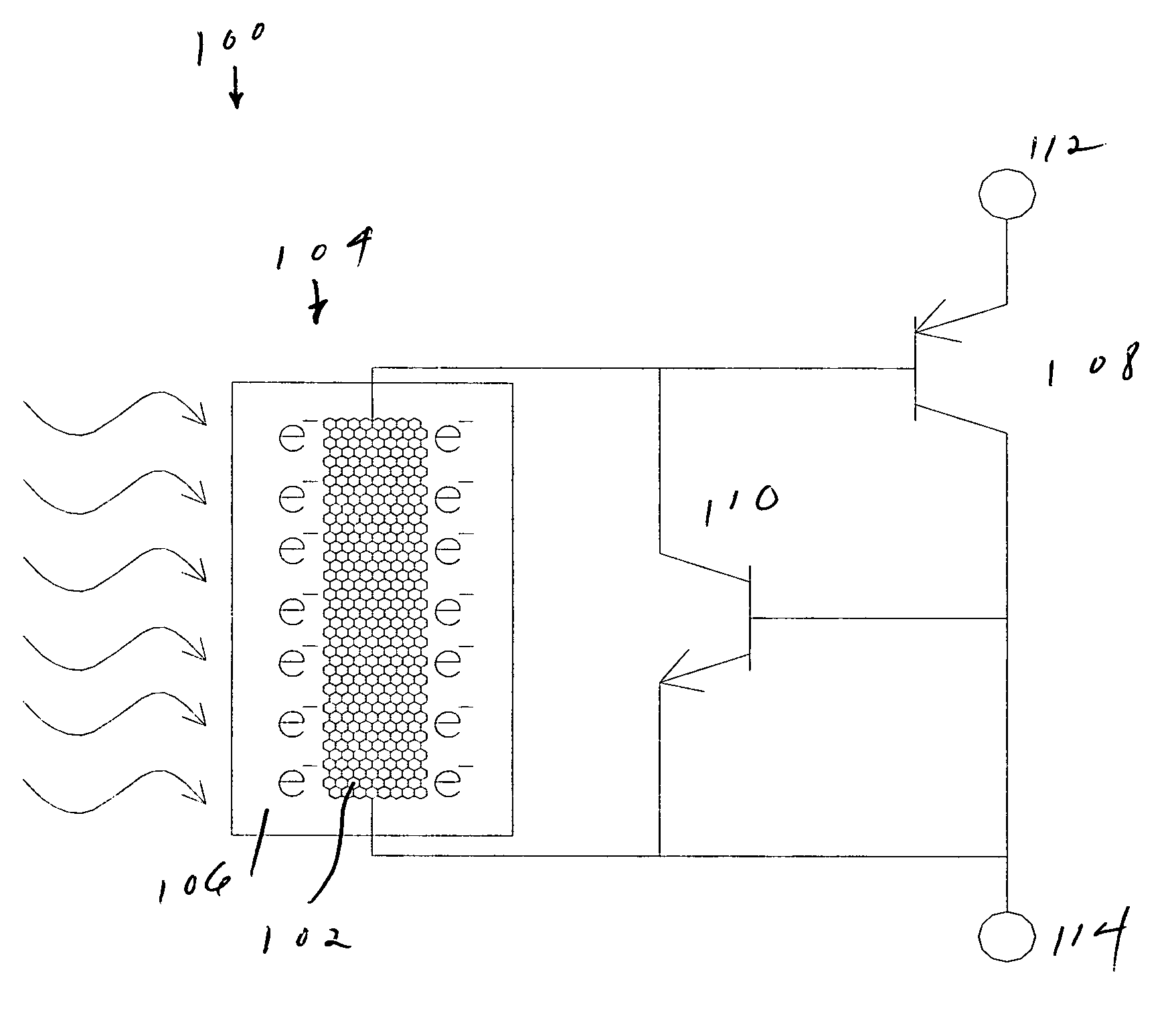 Optically controlled electrical switching device based on wide bandgap semiconductors