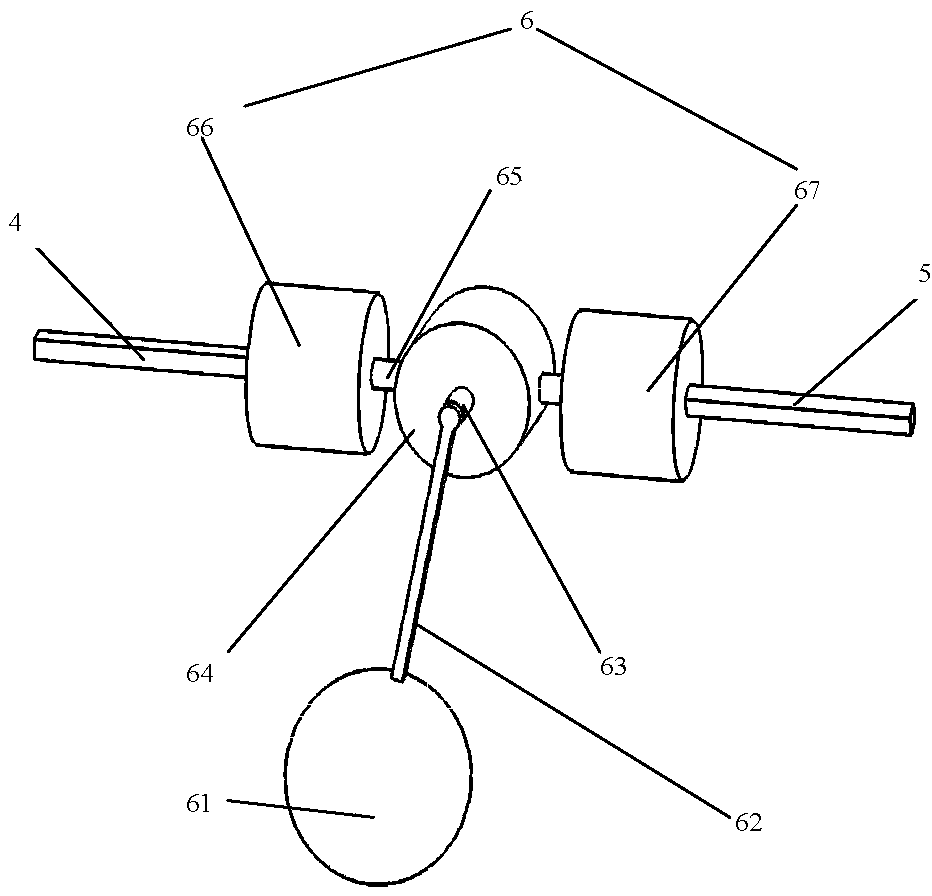 Spherical pendulum direct drive type wave power generation device