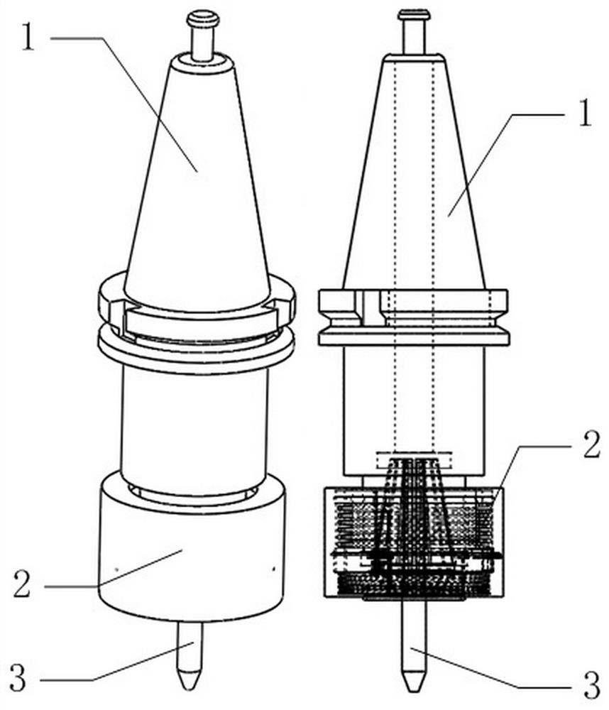 A sandwich device for a machining center