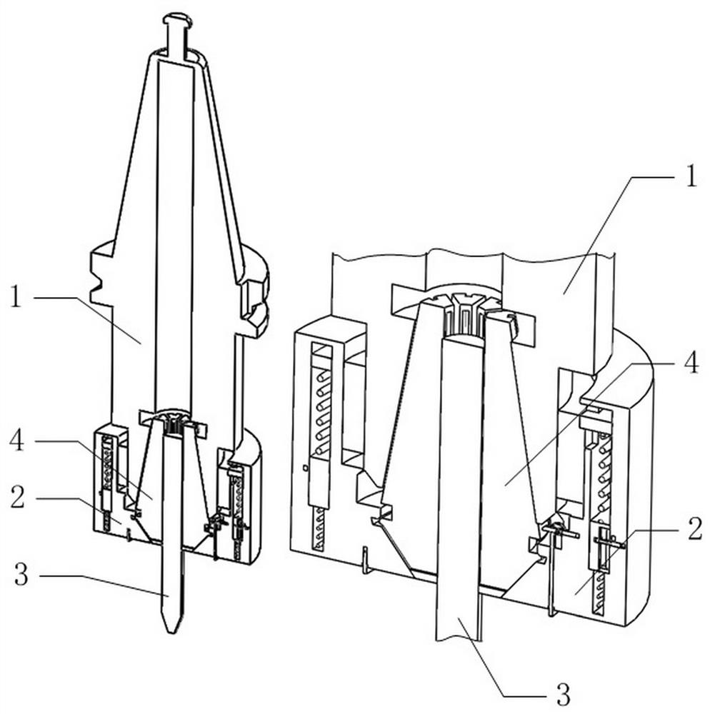 A sandwich device for a machining center