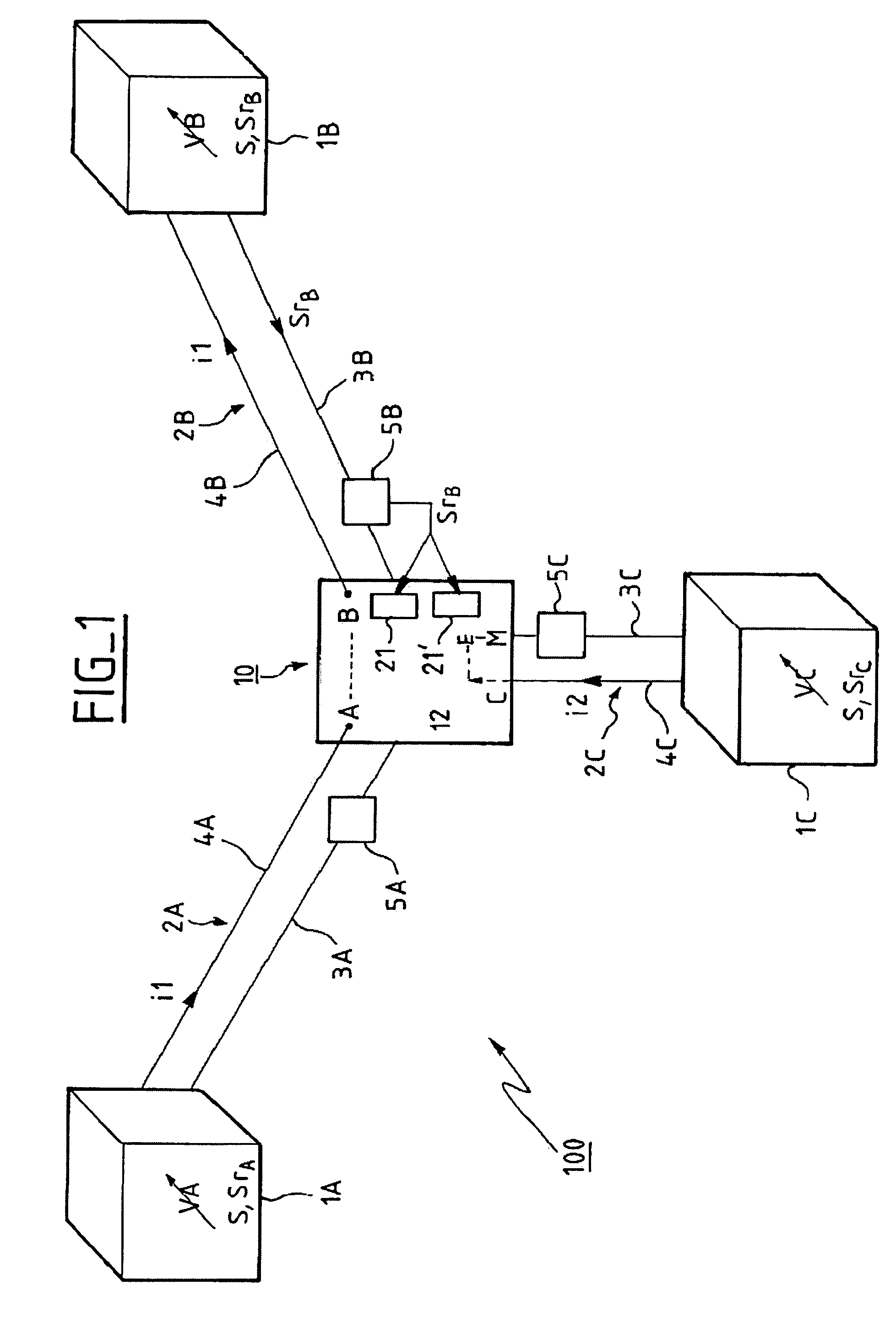 Branching unit with reconfigurable terminal connections
